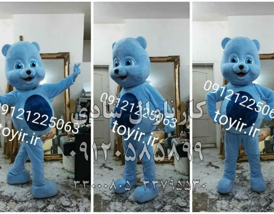 عروسک تنپوش خرس آبی