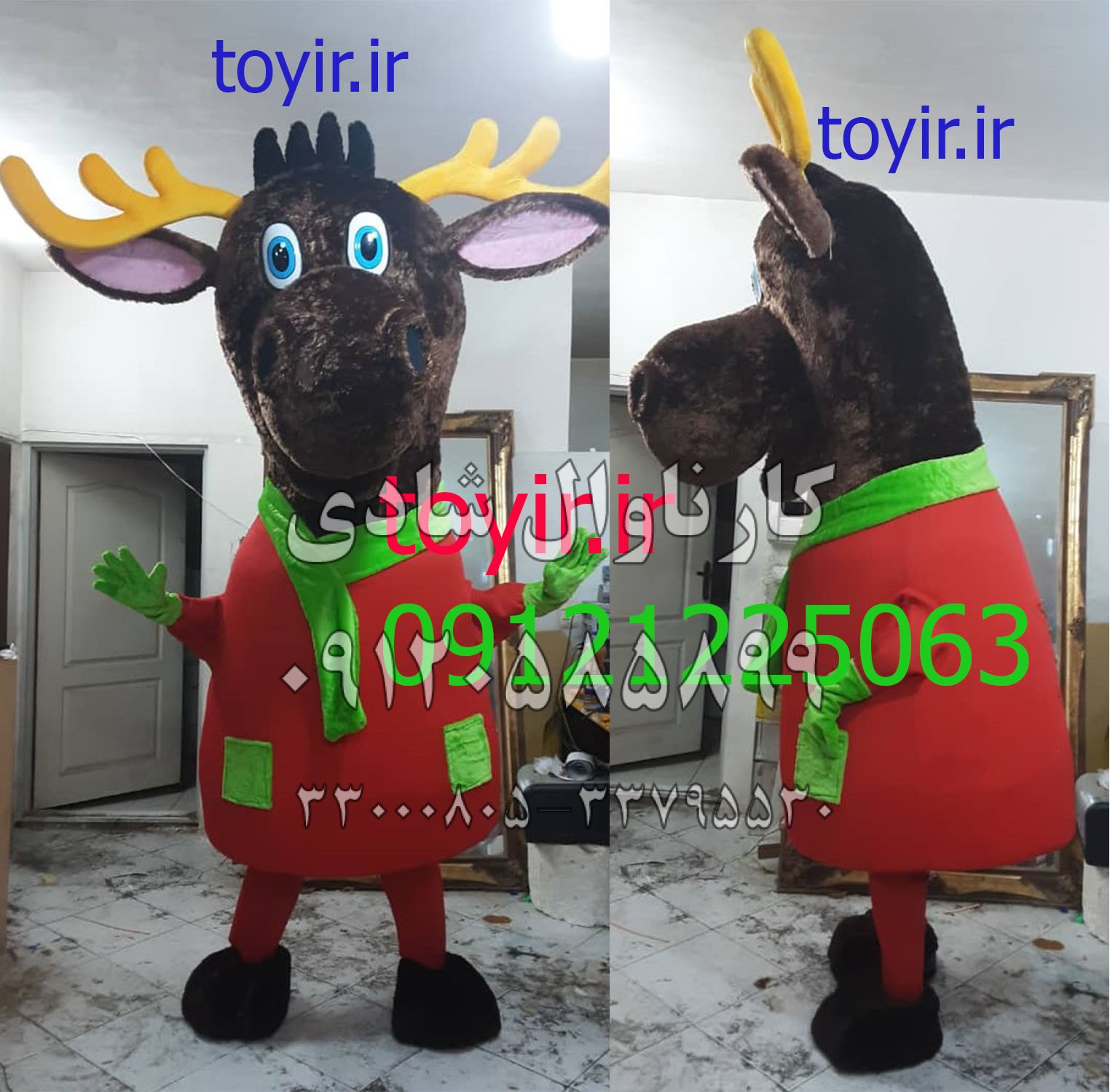 عروسک تنپوش گوزن کریسمس